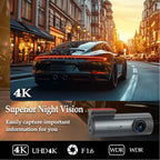 Dash Cam 4K WiFi GPS Dash Camera for Cars Mini Front Car DVR 24H Parki