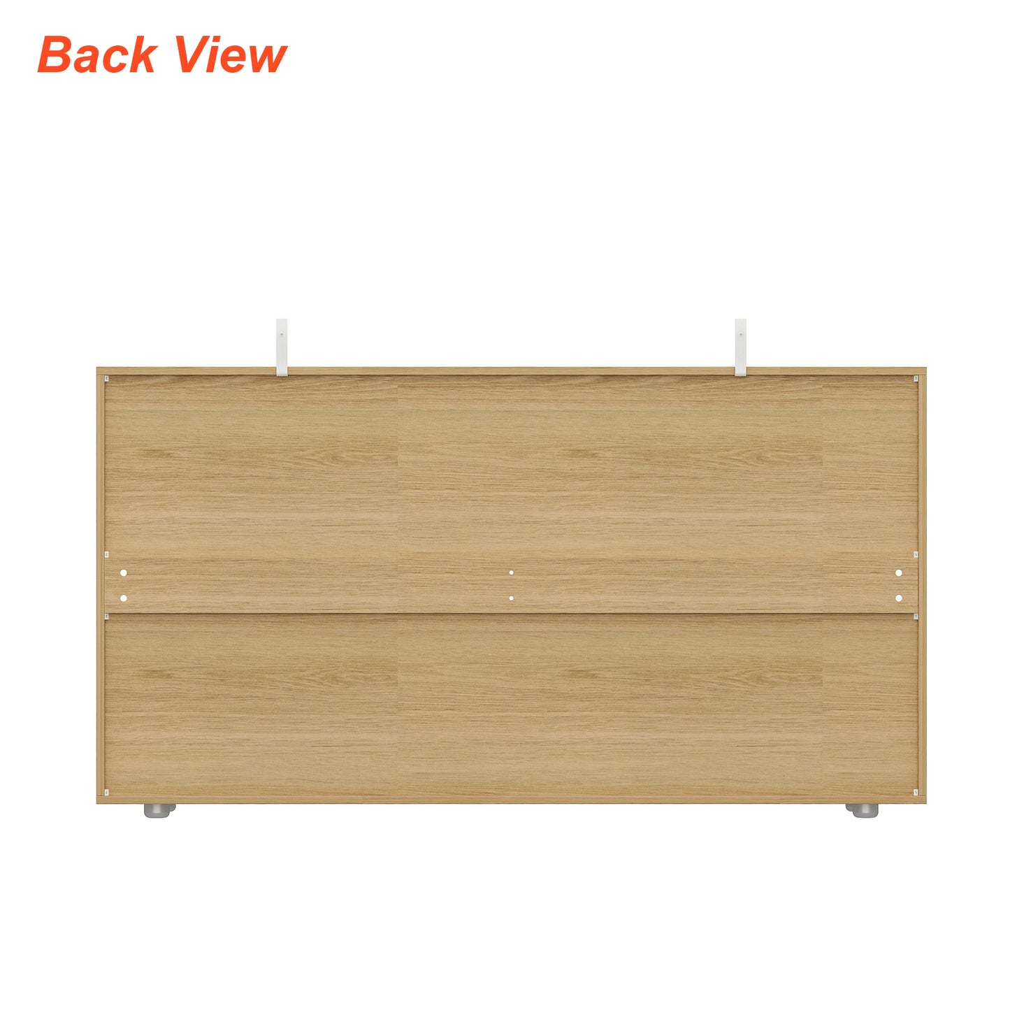 FUFU&GAGA 6-Drawer Dresser for Bedroom, Storage Organizer Chest of Drawers for Living Room Hallway Entryway, Natural