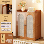 shoe cabinet multi-layer dust shoe rack large capacity double door shoe storage rack