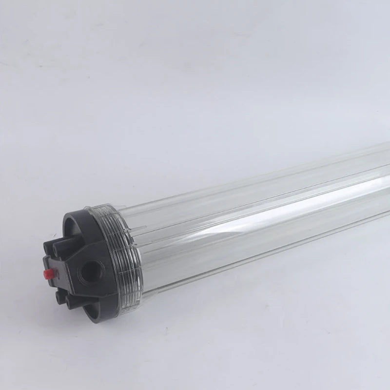 20 inch transparent filter bottle 3/4''1"Plastic mouth 25/32mm rubber ring leakproof Explosion-proof water purifier filter shell