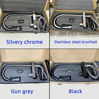 Popular Waterfall Faucet 304 Stainless Steel Hot And Cold Rainfall Kitchen Sink Water Taps Pull Out Spray Kitchen Sink Faucet