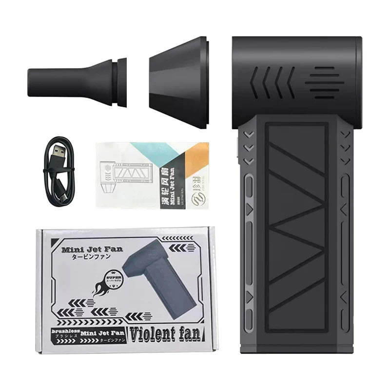 Powerful Turbo Fan X3 Electric Air Duster with 3 Gear 130000RPM 52m/s Brushless Portable Dust Blower Gun Cleaning Blower Tool