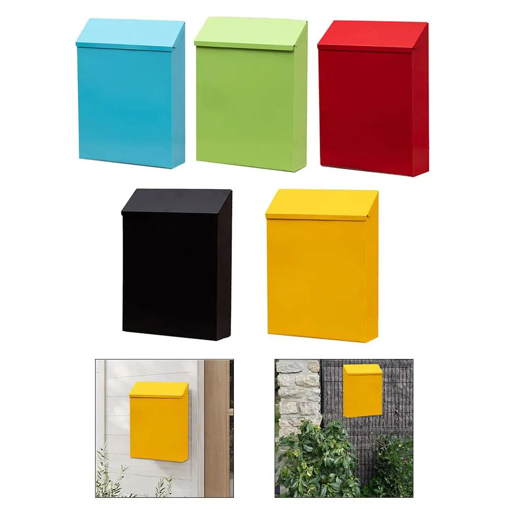 Outdoor Wall Mailbox with Key Lock