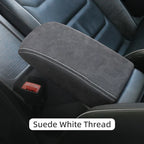 For VW Golf 7 Volkswagen Golf mk7 Accessories Central Control Pad Seat Armrest Box Protective Cover Ultra Fine Fiber Leather