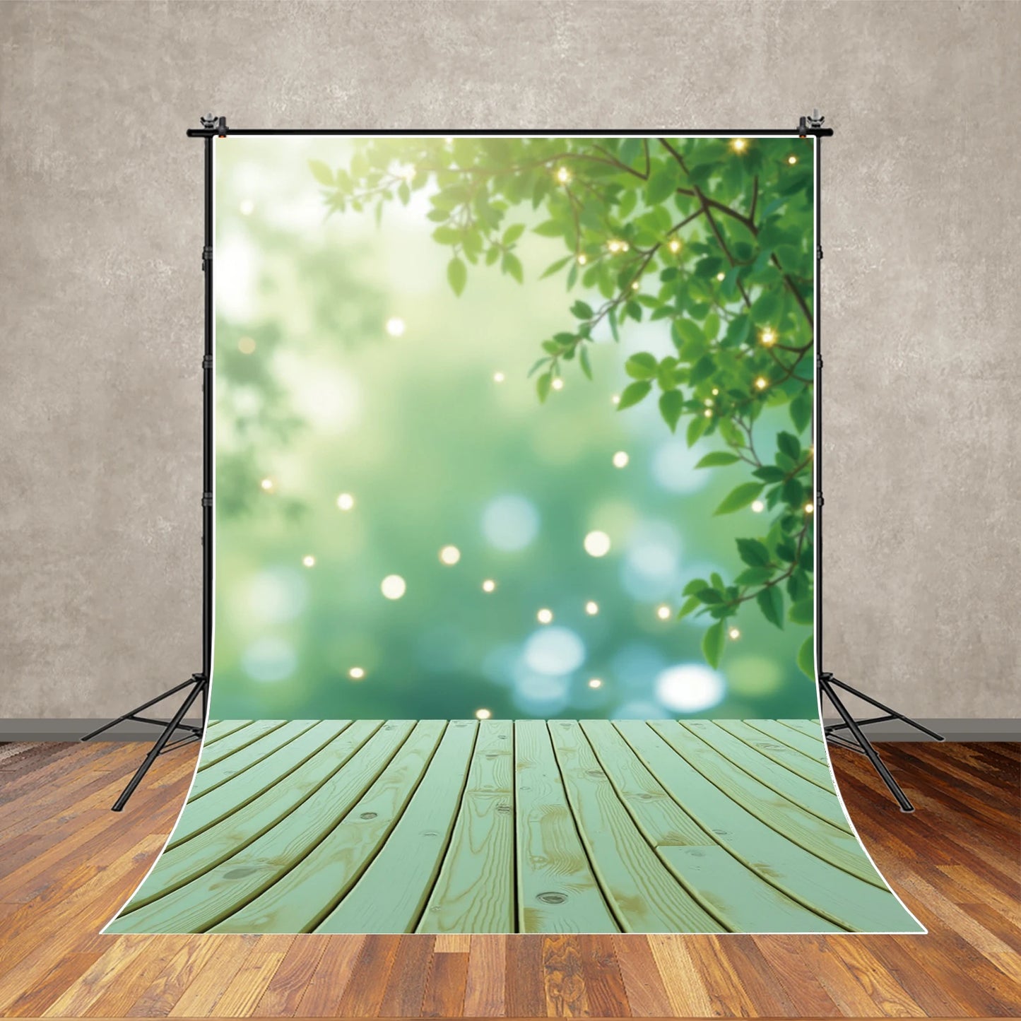 MOON.QG Leaves Trees Backgrounds Photography Accessories Flower Board Birthday Decorations Wedding Backdrop Wallpaper Shooting