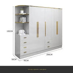 White Gold Wardrobe Designer Clothes Waterproof Children Wardrobe Organizers Nordic Vestidor De Armario Abiertos Hotel Furniture