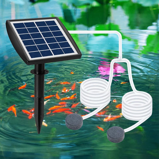 2023 Solar Oxygen Pump Power Storage Built-in 3.7v 2200mAh Lithium Battery Courtyard Fishbowl Outdoor Fishing Low Noise Aerator