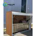 Customized Contemporary Modular Outdoor Prefabricated Mobile Kitchen Unit Wind and Rainproof Mobile Garden Cabinet