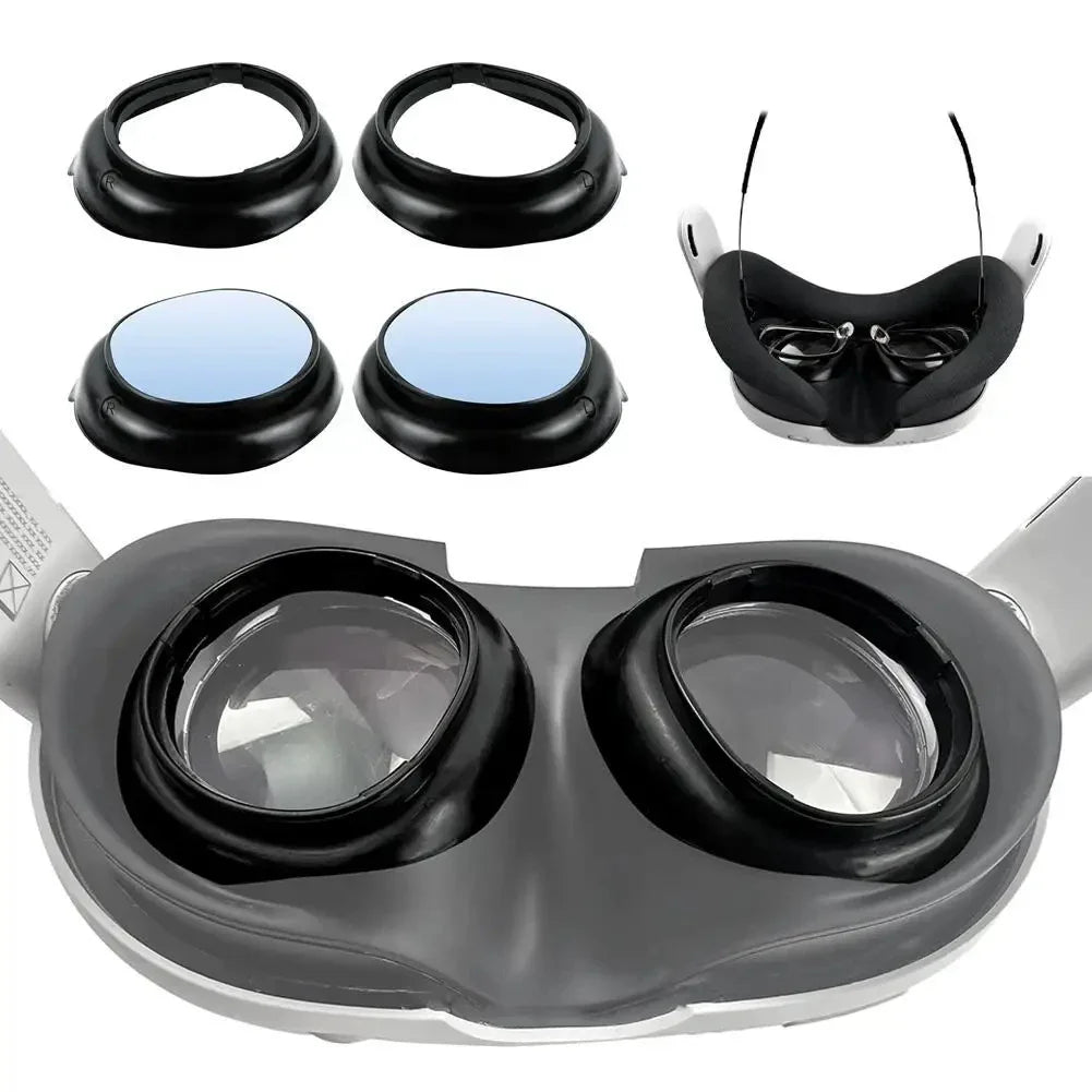 For Quest 3 Lens NO Myopia Anti-Blue Light Lens VR Glasses Lens Protection Frame For Meta Quest 3 Accessories Disassemble