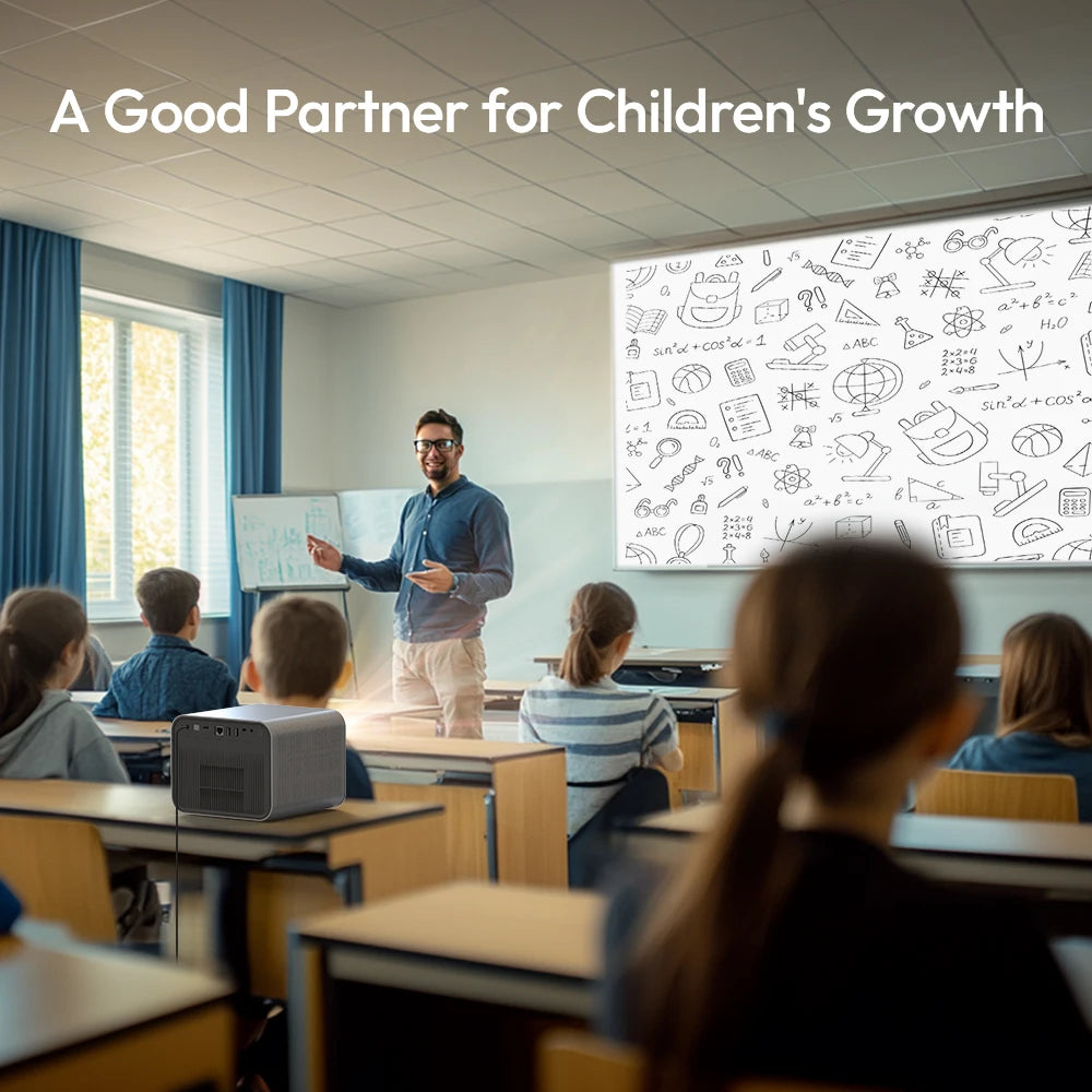 BYINTEK R90 Max 4K Projector Full HD 1080P 2200 Anis Lumens Android 11.0 WiFi 6 Auto Focus Video Home Movie Theater Projectors