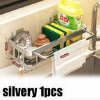 Non perforated kitchen storage rack cloth drain rack, sink dishwashing cloth sponge storage basket bathroom storage rack
