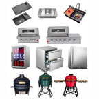 Custom Modern Exterior Movable Metal Kitchen Cabinet Set 304 Stainless Steel Sink Cabinets for Outdoor Bbq