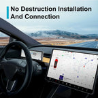Car Dashboard Head-Up Display 8.8 Inch for Tesla Model 3 2017-2025 Model Y 2019-2025 Ultra-Thin Screen with Front Camera