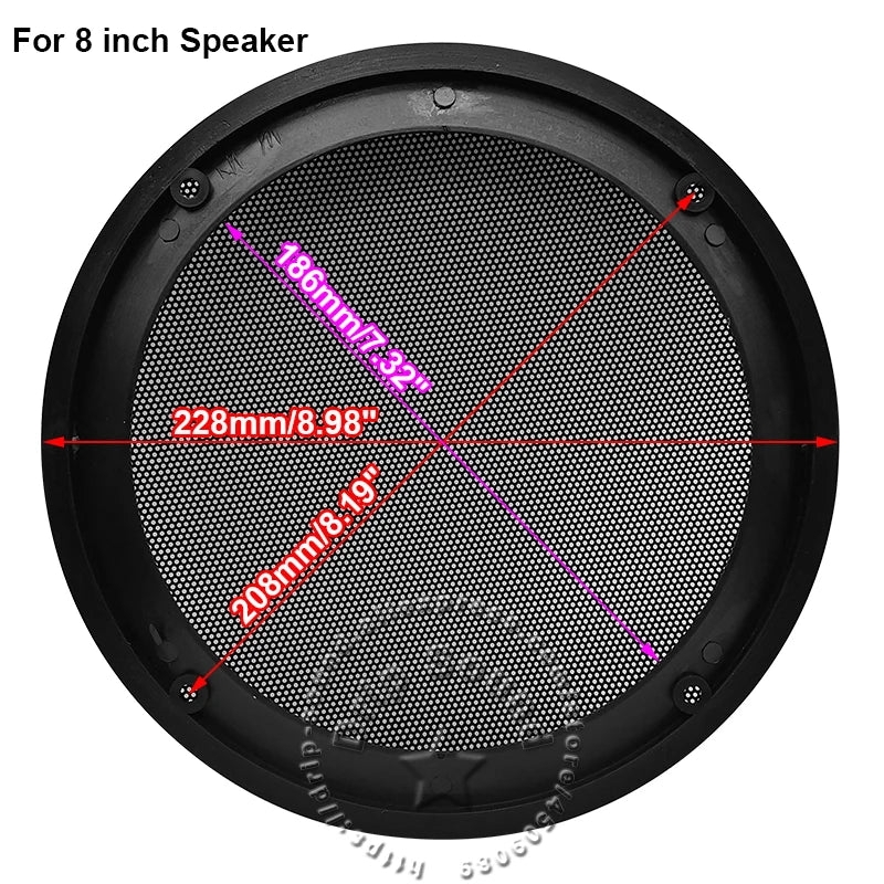 For 4"/5"/6.5"/8"/10" Inch Speaker Conversion Net Cover Car Home Audio Decorative Circle Metal Mesh Grille Protection 16E