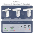 WiFi Smart curtain robot with Gateway App Control ,automatic switch ,Timer switch, 3in1 track（Equipped with remote control）