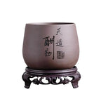 Chinese Style Purple Clay Flower Pot Orchid Plant Container Bonsai Vase Plant Pot with A Hole Home Garden Decor