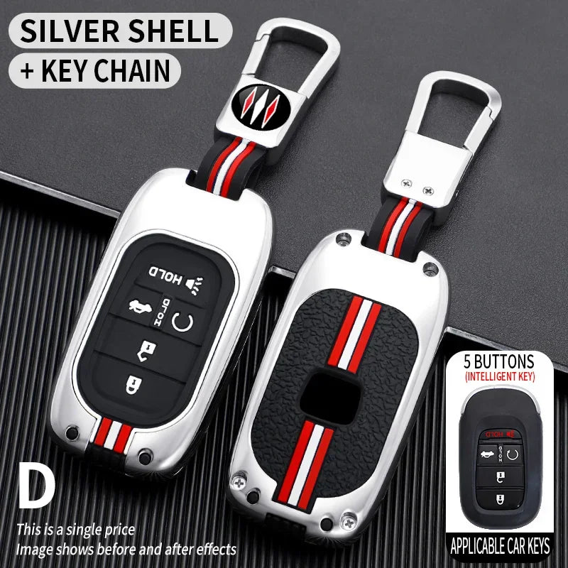 for Honda CR-V Civic Accord HR-V CR-V CRV HRV Fit City Odyssey XRV Hrv Metal Car Key Cover Fob Case Shell 2023 2024