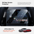 YZ Tempered Glass Film Protector For Tesla Model Y Juniper  Model 3 Highland 2024 2025 Rear Row Center Control Screen Protective