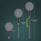 2-in-1 Mosquito Killer Lamp Multifunctional Angle Telescopic Mosquito Swatter Rechargeable Mosquito Swatter Electric Fly Swatter