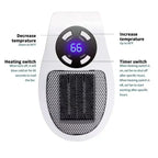 350W Portable Heater Electric Heater Convenient Room Heater Remote Con