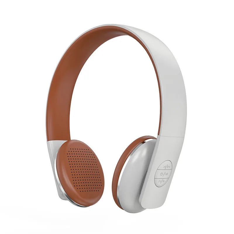 New Retro Bluetooth Wireless Over-Ear Headphones Foldable Lightweight Noise Reduction Vintage Fashion Headset For Students Gifts