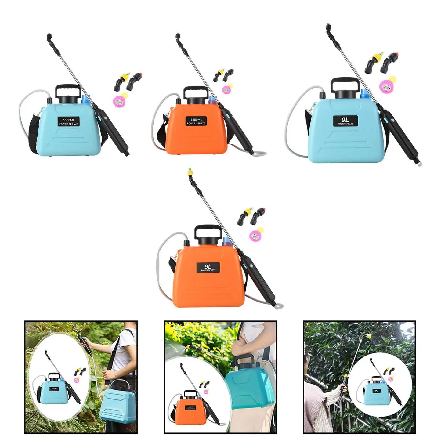 Garden Electric Sprayer Gardening Sprayer Portable Weed Courtyard Sprayer  Mist Nozzles Weed Sprayer Yard Water Level Scale