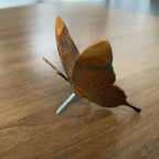 15Pcs Creative Rusty Metal Butterfly Unique Yard Decoration Home Wall Art Outdoor Garden Fence Decor Natural Rust