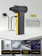 Turbo Violent Fan 160000RPM Brushless Motor Electric Air Blower Jetdry Fan10000mAh Mini Turbofan Powerful Car Dust Cleaning Tool