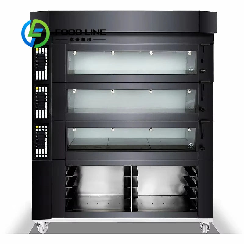 Professional Kitchen Bakery Multifunction Equipment Baking Bread Pizza Cake Cooking Large Commercial Electric Ovens