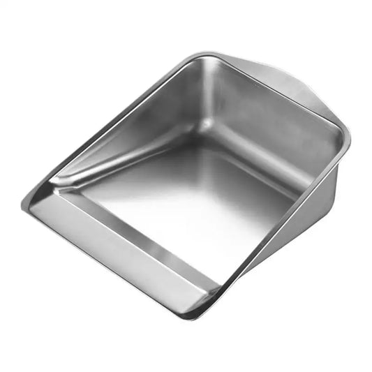 Stainless Steel Dustpan Wide Small Dustpan Heavy Duty Sweepers Portable Metal Sweepers Household Cleaning Tools for Indoor