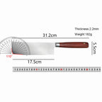 Professional chefs kitchen knife for cutting meat. Kitchen decorative wooden handle made of stainless steel for cooking utensils