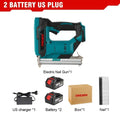 ONEVAN 1022J 2Gears Brushless Cordless Electric Nailer Stapler Furniture Staple Gun Woodworking Tools For 21V 18v Battery