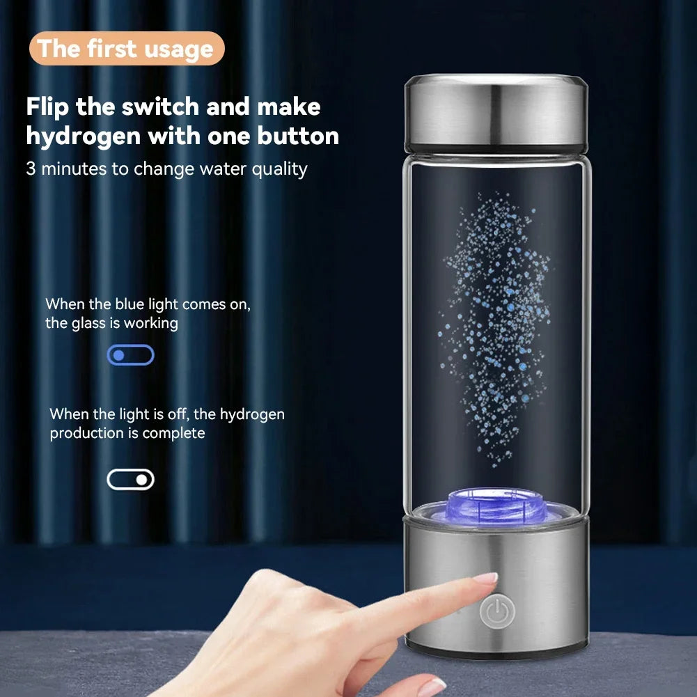 1Pc 2in1/3in1 450ml USB Charging Portable Hydrogen Water Generator 3 M