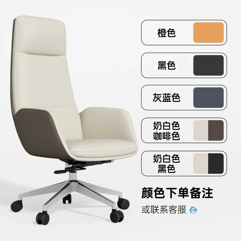 Designer Aesthetic Executive Office Desk & Chair Set