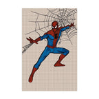 Marvel  Funny Spiderman Poster And Print HE'S  BACK Canvas Painting Comic Wall Art Living Room Home Decoration Gift