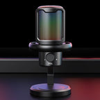 USB Microphone with RGB Control/Headphone jack/Mute,MIC for PC Gaming Recording Streaming