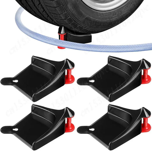 4Pcs Hose Slide Tire Wedge Car Wash Tube Hose Guide For Car Wash Detai