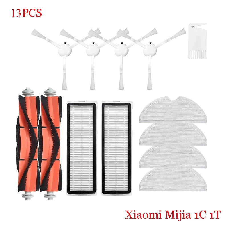 For Xiaomi Mijia 1C STYTJ01ZHM  Robot Vacuum Cleaner Hepa Filter Main Side Brush Mop Cloth Spare Part  Repalcement  Accessories