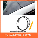 Door Seal Soundproof Kit For  Tesla Model 3 Y  2017-2025 Rubber Weather Draft Seal Strip Wind Noise Kit Front Trunk Cover Strip