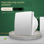 4Inch High Speed Exhaust Fan Toilet Kitchen Bathroom Hanging Wall Wind