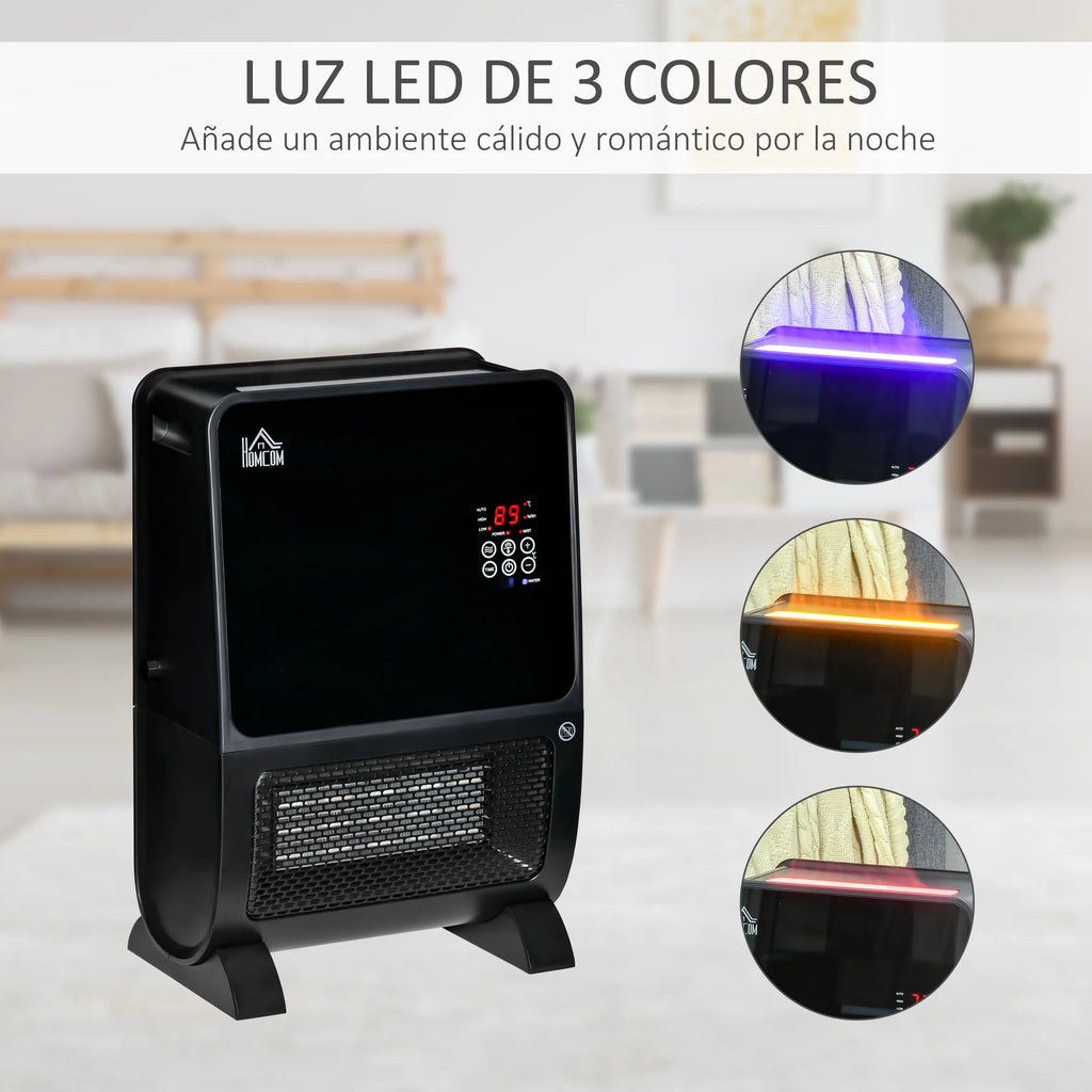 Homcom Portable Electric Heater 2000W Ceramic Radiator with Humidifier