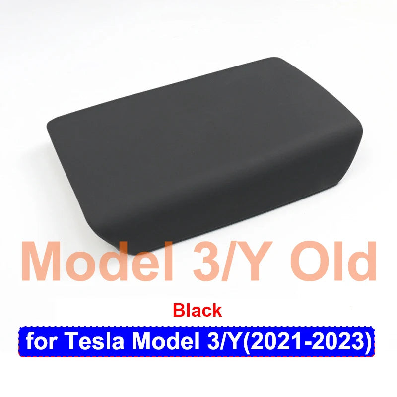 For Tesla Model 3 Y 2023 2025 Armrest Protector Box Cover White Soft TPE Center Console Panel Pad M3H Highland 2024 Accessories