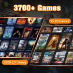 JMachen 500GB Game Hard Drive Launchbox Portable Gaming HDD with 3700+PC/3D Games for PS4/PS3/PS2/Wii/WiiU/Switch Game Console