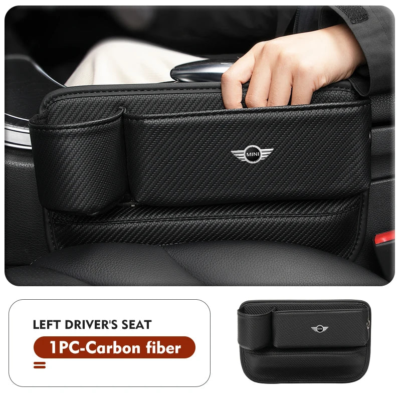 Car Cup Holder Organizer Crevice Gap Filler Stuff Storage Box For MINI Cooper One JCW R56 Countryman Clubman R50 R53 R58
