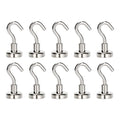 10Pcs Strong Magnetic Hooks Punch free Practical Load Bearing Hook Thick Wall Storage For Indoor Outdoor Home Kitchen 2/12/34kg