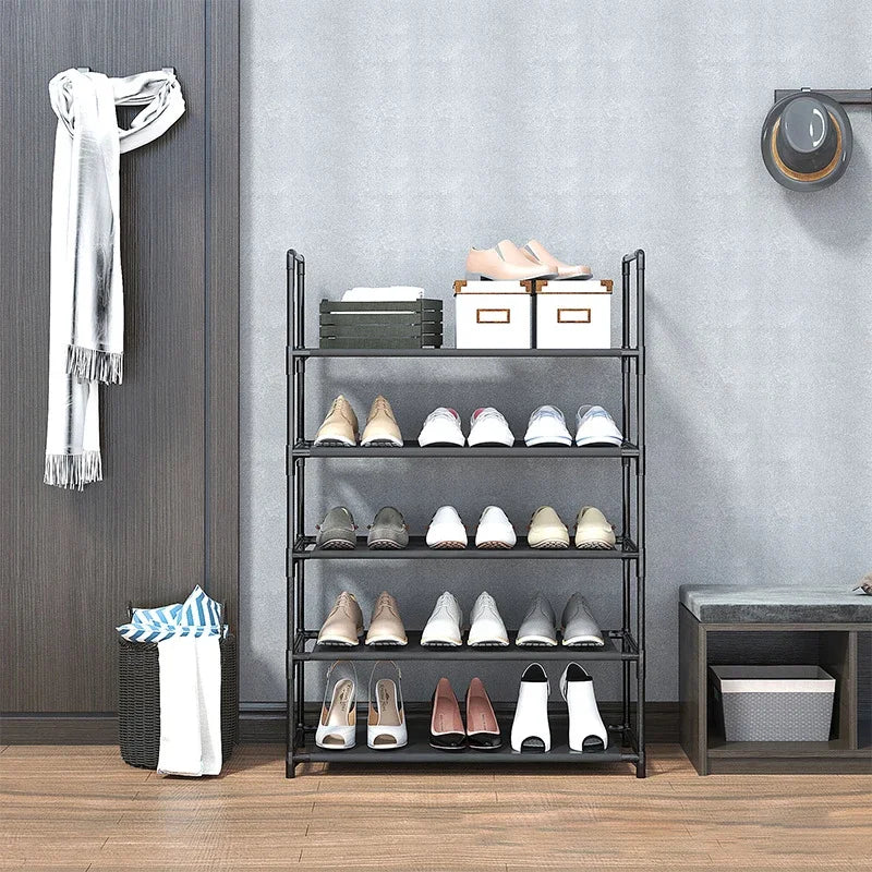 Multi-layer simple dustproof shoe rack space-saving home shoe cabinet suitable for placing at the door easy to assemble