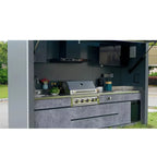 Modern Modular Outdoor Kitchen Bbq Grill Cabinet with Sink Hinge Drawer Slide Faucet for Garden Backyard Custom