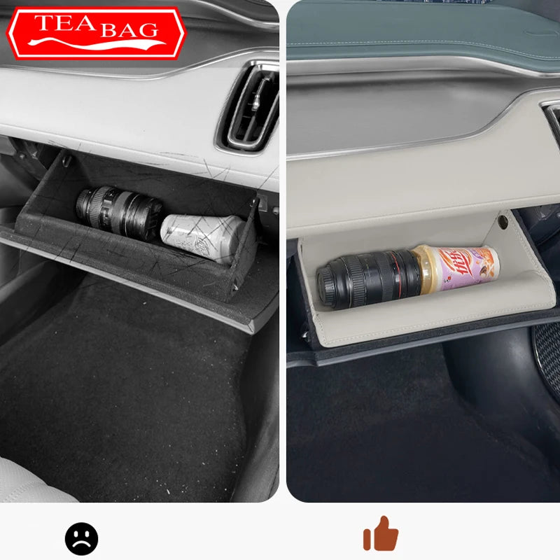 For BYD Song L 2023 2024 Car Passenger Storage Pocket Original Color Door Storage Slot Mat Protective Mat Auto Accessories