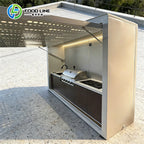 Outdoor Cooking Kitchen Weatherproof Outdoor Kitchen Outdoor Kitchen Cabinets Wood