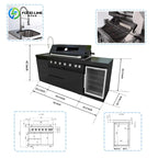 Customized All-Weather Outdoor Cooking Station Modern Black Outdoor BBQ Kitchen for Garden Patio Backyard Outdoor Living